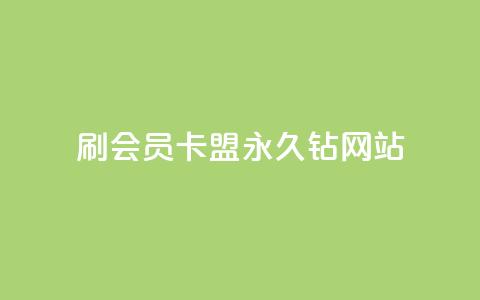 刷会员卡盟永久钻网站 - 永久钻刷会员卡盟网站:畅享会员特权,提高网站排名~ 第1张 刷会员卡盟永久钻网站 - 永久钻刷会员卡盟网站:畅享会员特权,提高网站排名~ 第1张