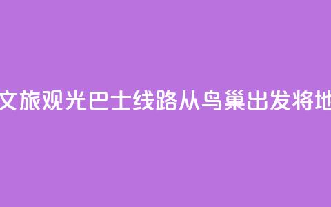 北京开通新文旅观光巴士线路 从鸟巢出发将地标“串珠成链” 第1张 北京开通新文旅观光巴士线路 从鸟巢出发将地标“串珠成链” 第1张