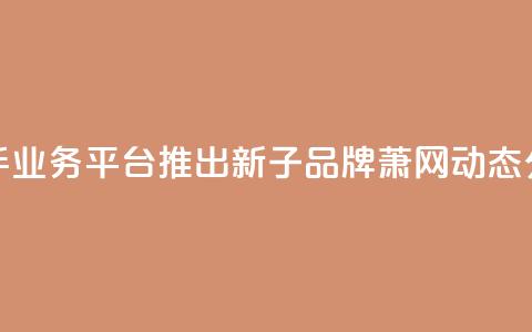 快手业务平台推出新子品牌萧网动态分析 第1张 快手业务平台推出新子品牌萧网动态分析 第1张