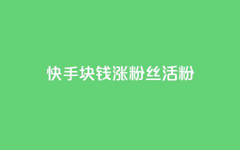 快手1块钱涨10000粉丝活粉,抖音24小时在线下单网站 - 1元一百个赞作品快手成员 qq空间说说赞qq支付  第1张