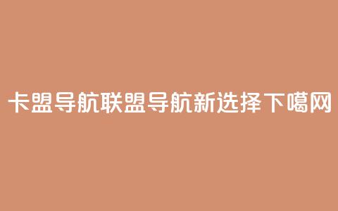 卡盟导航(联盟导航新选择)  第1张