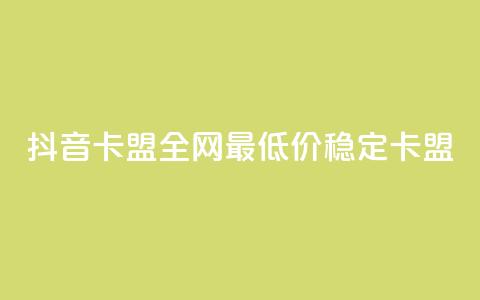 抖音卡盟全网最低价稳定卡盟,彩虹自助下单24 - qq赞资料买 qq会员买一得四活动  第1张