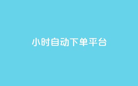 dy24小时自动下单平台 - DY24小时自动下单平台——让您尽享便捷自动化在线购物体验~  第1张