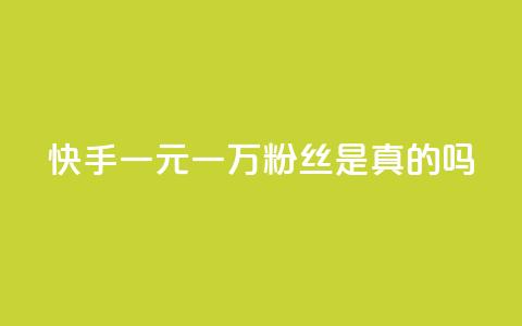 快手一元一万粉丝是真的吗 - 卡盟刷酷狗音乐vip 第1张 快手一元一万粉丝是真的吗 - 卡盟刷酷狗音乐vip 第1张