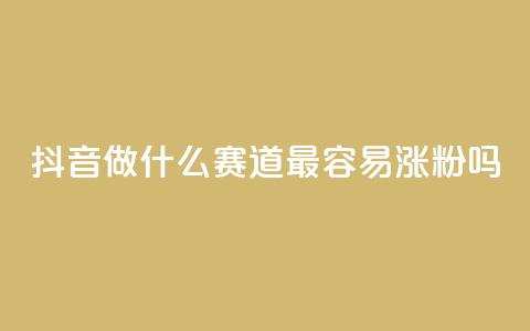 抖音做什么赛道最容易涨粉吗 - 抖音关注哪个领域最容易增加粉丝~ 第1张 抖音做什么赛道最容易涨粉吗 - 抖音关注哪个领域最容易增加粉丝~ 第1张