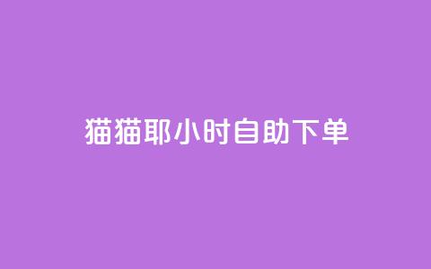 猫猫耶24小时自助下单-SEO优化  第1张