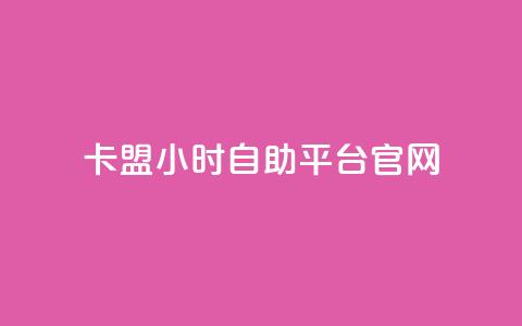 卡盟24小时自助平台官网 - 卡盟自助平台全天候服务网站全新上线~  第1张