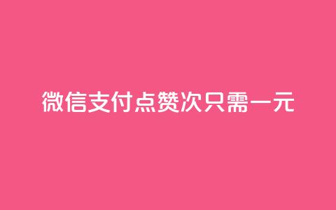 微信支付点赞100次	，只需一元  第1张