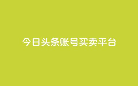 今日头条账号买卖平台 - 今日头条账号交易平台详解及风险分析! 第1张 今日头条账号买卖平台 - 今日头条账号交易平台详解及风险分析! 第1张