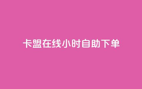 卡盟在线24小时自助下单 - 24小时在线自助下单卡盟服务！  第1张