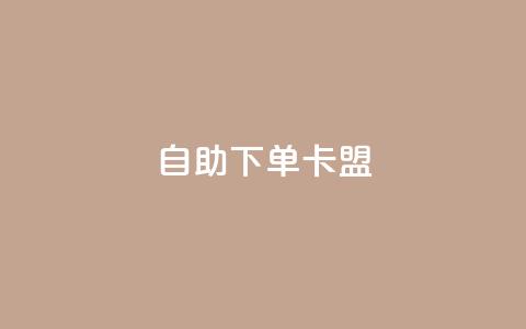 dy自助下单卡盟 - dy自助下单卡盟，提供快速方便的自助购卡服务~  第1张