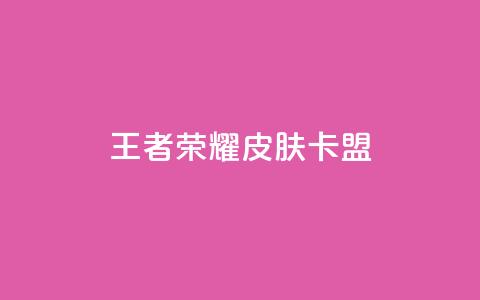 王者荣耀皮肤卡盟 - 王者荣耀皮肤卡盟	，让你畅享丰富多彩的英雄皮肤世界~  第1张