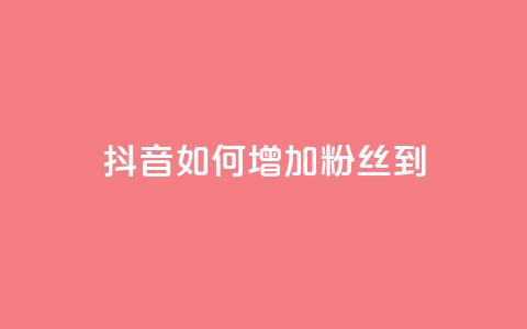 抖音如何增加粉丝到1000 - 抖音快速积累粉丝的有效方法揭秘! 第1张 抖音如何增加粉丝到1000 - 抖音快速积累粉丝的有效方法揭秘! 第1张