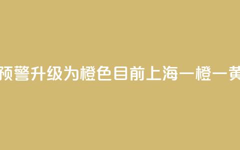 注意！暴雨预警升级为橙色，目前上海“一橙一黄”预警高挂  第1张