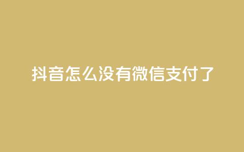 抖音怎么没有微信支付了,全网最低价业务平台快手业务 - 快手刷热门软件免费 抖音如何关闭点赞 第1张 抖音怎么没有微信支付了,全网最低价业务平台快手业务 - 快手刷热门软件免费 抖音如何关闭点赞 第1张