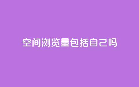 qq空间浏览量包括自己吗 - qq空间浏览量是否包含自己访问的统计分析!  第1张