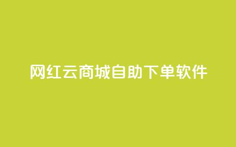 网红云商城自助下单软件,dy业务自助下单在线 - 抖音快手业务网 dy低价下单平台闪电  第1张