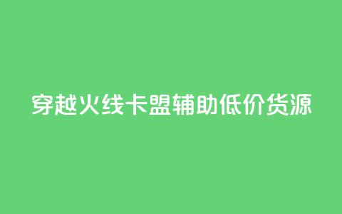 穿越火线卡盟辅助低价货源 - 穿越火线卡盟辅助低价货源，限时优惠！!  第1张