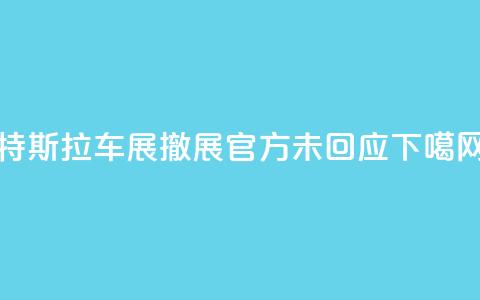 特斯拉车展撤展！官方未回应  第1张