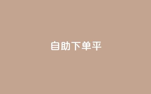自助下单平 - 轻松自助下单，享受便利购物新体验~  第1张