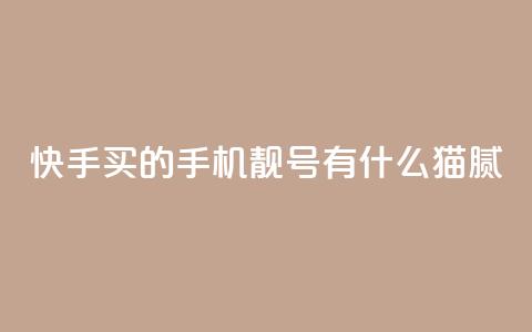 快手买的手机靓号有什么猫腻,qq赞自助下单平台网进入 - 快手打call业务购买 1块1万粉  第1张