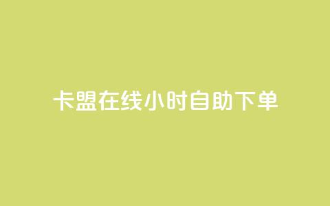 卡盟在线24小时自助下单 - 卡盟自助下单：轻松24小时在线操作!  第1张