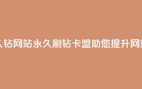 刷钻卡盟永久钻网站(永久刷钻卡盟助您提升网站权重) 第1张 刷钻卡盟永久钻网站(永久刷钻卡盟助您提升网站权重) 第1张