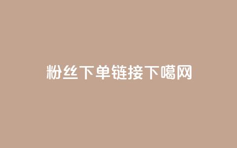 粉丝下单链接 第1张 粉丝下单链接 第1张