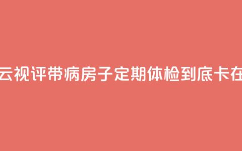 【彩云视评】带“病	”房子定期体检，到底“卡”在哪？  第1张