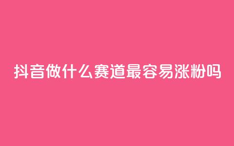 抖音做什么赛道最容易涨粉吗 - 抖音哪个赛道最容易吸引粉丝？!  第1张