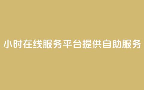 24小时在线服务平台提供自助服务 第1张 24小时在线服务平台提供自助服务 第1张