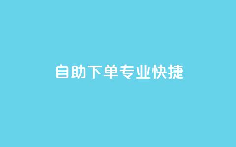 自助下单，专业快捷  第1张