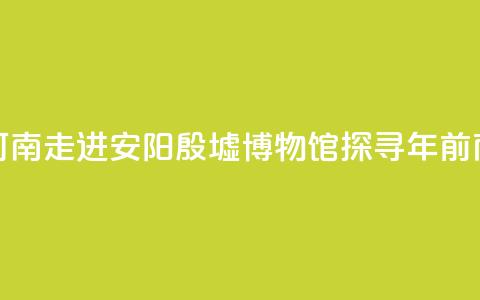 【何以中国 行走河南】走进安阳殷墟博物馆 探寻3300年前商代生活中的“美”  第1张
