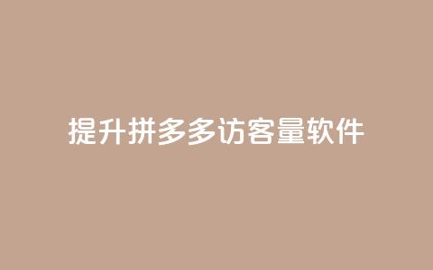 提升拼多多访客量软件 第1张 提升拼多多访客量软件 第1张