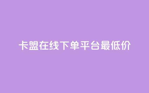 卡盟在线下单平台最低价 - 卡盟在线下单平台最优惠，别无所求!  第1张