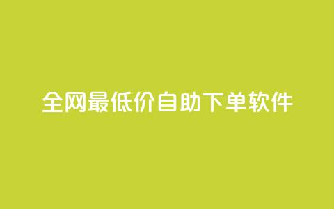 全网最低价自助下单软件,QQ自助业务网 - 拼多多帮砍 拼多多怎么切换两个微信账号  第1张