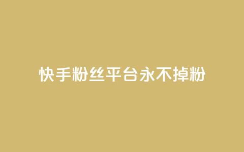快手粉丝平台+永不掉粉,ma卖快手号平台 - 巨量千川手机版下载 抖音点赞ks下单  第1张