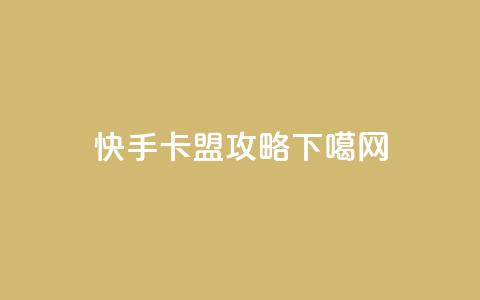 快手卡盟攻略！  第1张