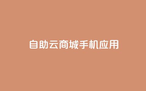 自助云商城手机应用-打造您的电子商务天堂  第1张
