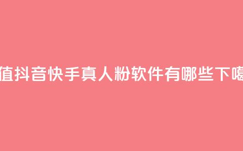 Dy冲值 - 抖音快手真人粉软件有哪些  第1张