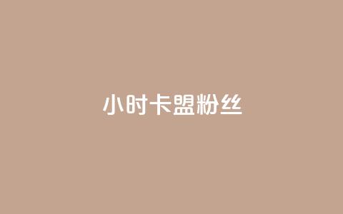 24小时卡盟粉丝 - 24小时卡盟粉丝的最佳选择：获得立竿见影的结果！!  第1张