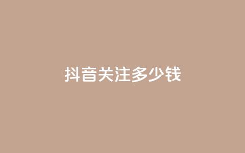 抖音500关注多少钱 - 抖音500粉丝价值揭秘多少钱能买到。  第1张