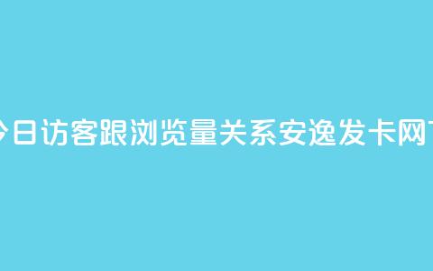qq空间今日访客跟浏览量关系 - 安逸发卡网  第1张