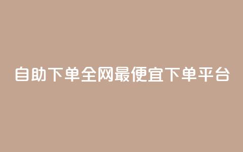 自助下单全网最便宜下单平台,抖音ios充值入口官网1比10 - ks播放量业务免费 卡盟点赞业务  第1张