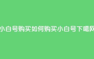 DY小白号购买(如何购买DY小白号？)