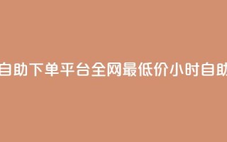 全网最便宜qq24小时自助下单平台(全网最低价qq24小时自助下单平台)