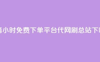抖音24小时免费下单平台 - 代网刷总站