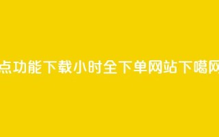 QQ点功能下载 - qq24小时全下单网站