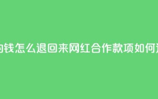 网红助力的钱怎么退回来(网红合作款项如何退还)