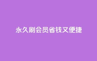 永久刷qqvip会员，省钱又便捷